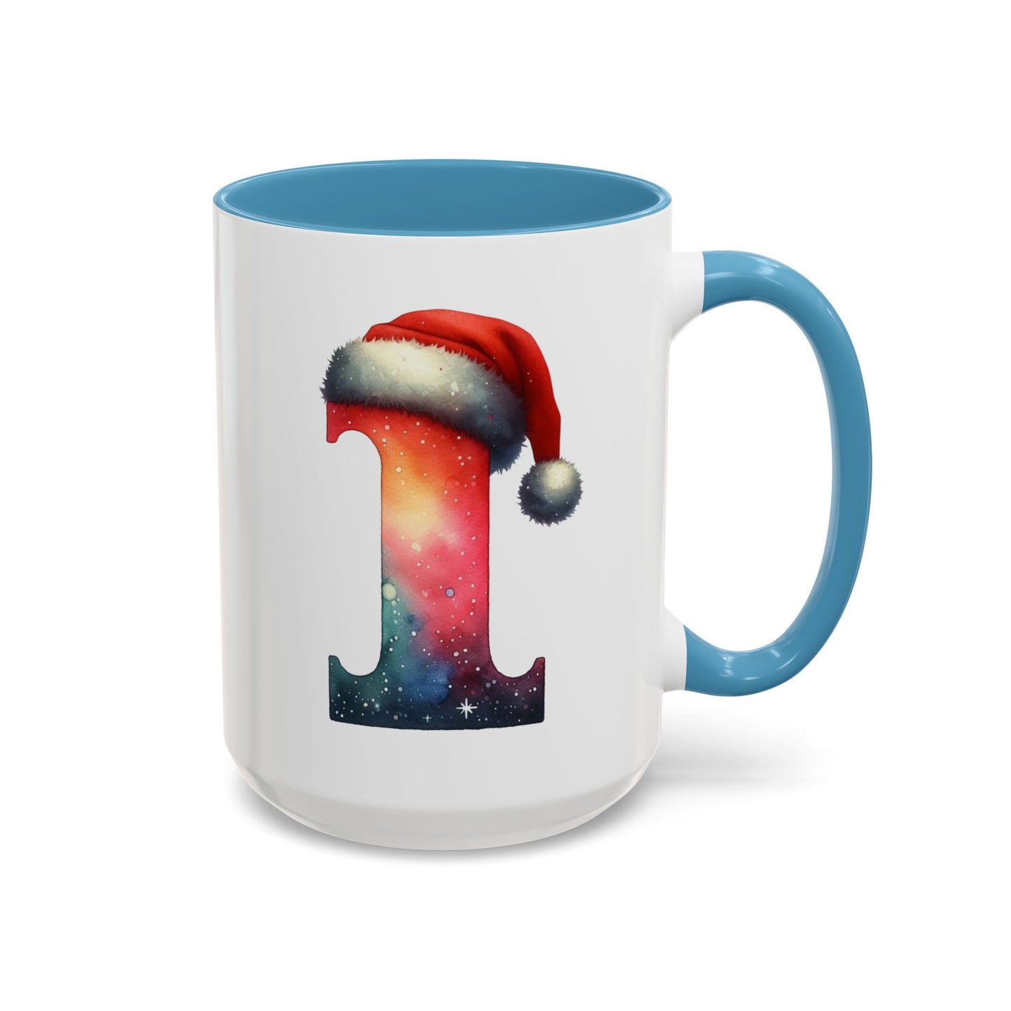 "I" Christmas Alphabet Letter - Holiday Gift Mug (11, 15oz)