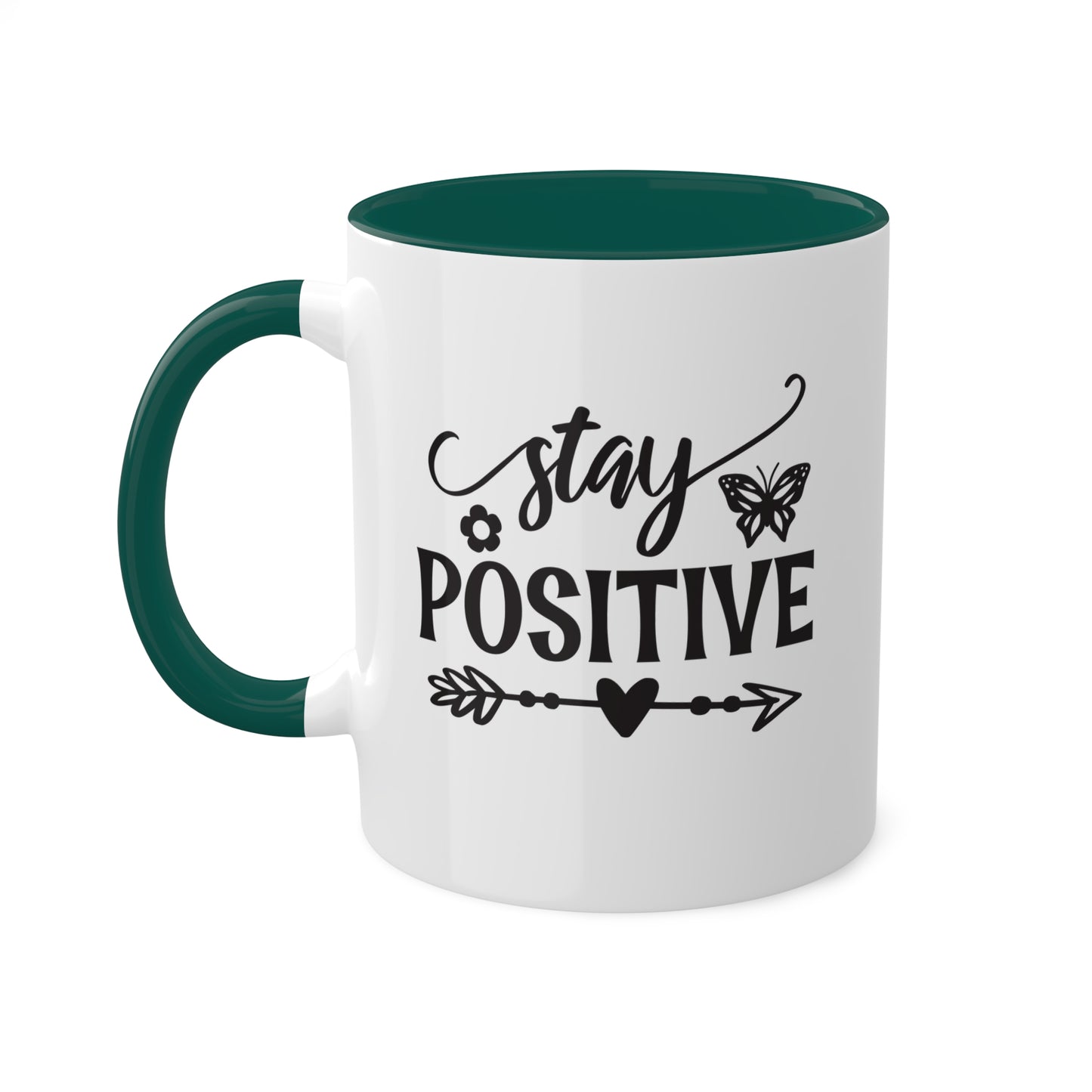 Stay Positive - 11 oz Colorful Mental Health Awareness Coffee Mug