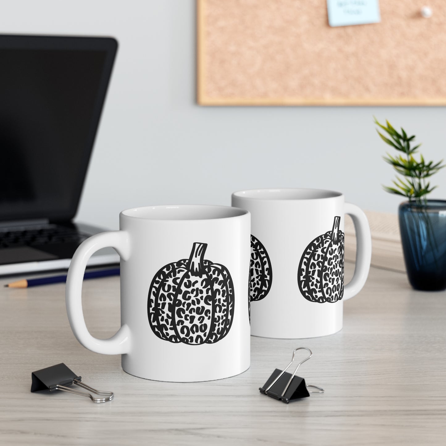 Cute and Spooky Black Pumpkins - 11 oz Ceramic Coffee Mug