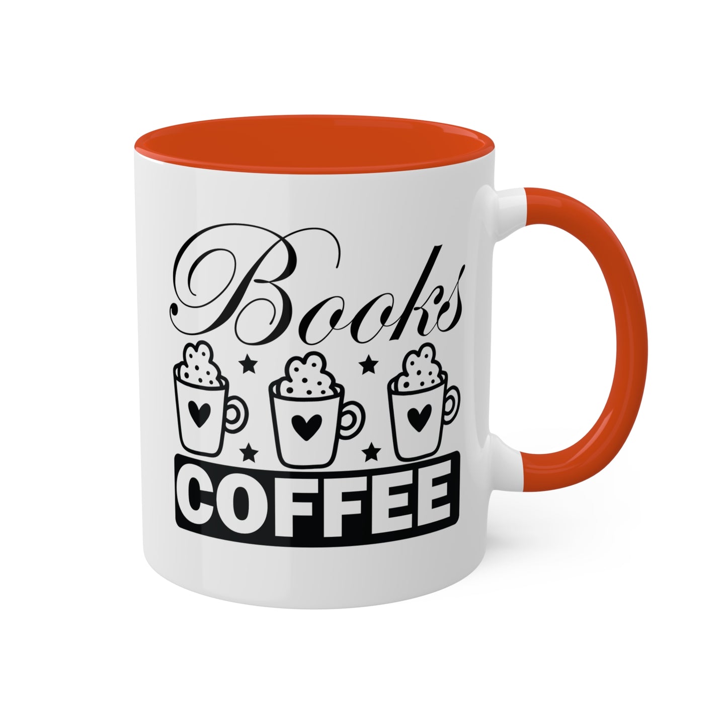 Books & Coffee Please - 11oz Colorful Mug