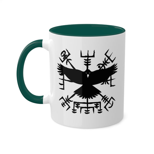 Strong Raven Vikings Mug - 11 oz Colorful Vikings Mug