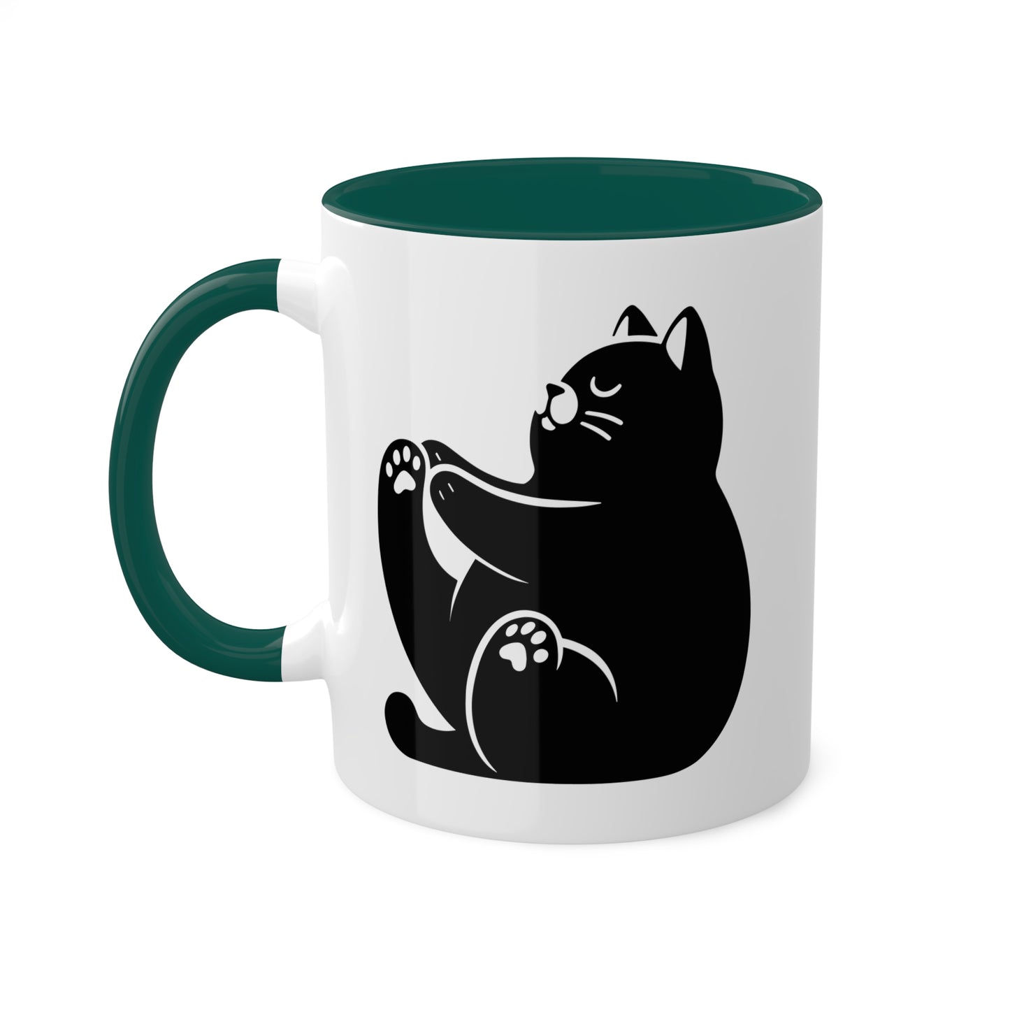 Peaceful Yoga Cat - 11oz Coffee Mug