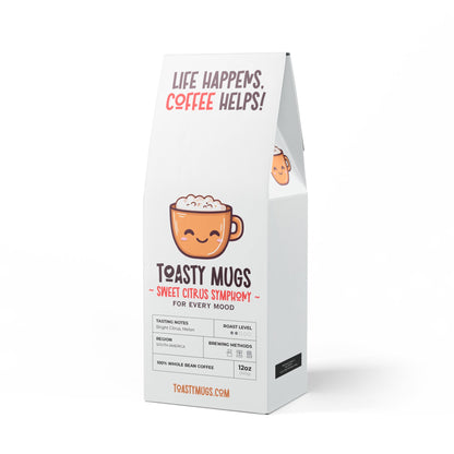 Toasty Mugs Sweet Citrus Symphony Coffee Blend (Light-Medium Roast)