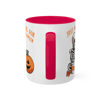 Just Waiting For Halloween - 11oz Colorful Halloween Mug