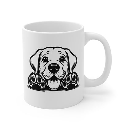 Taza de cerámica de 11 oz con diseño de bulldog labrador: regalo perfecto para los amantes de los perros