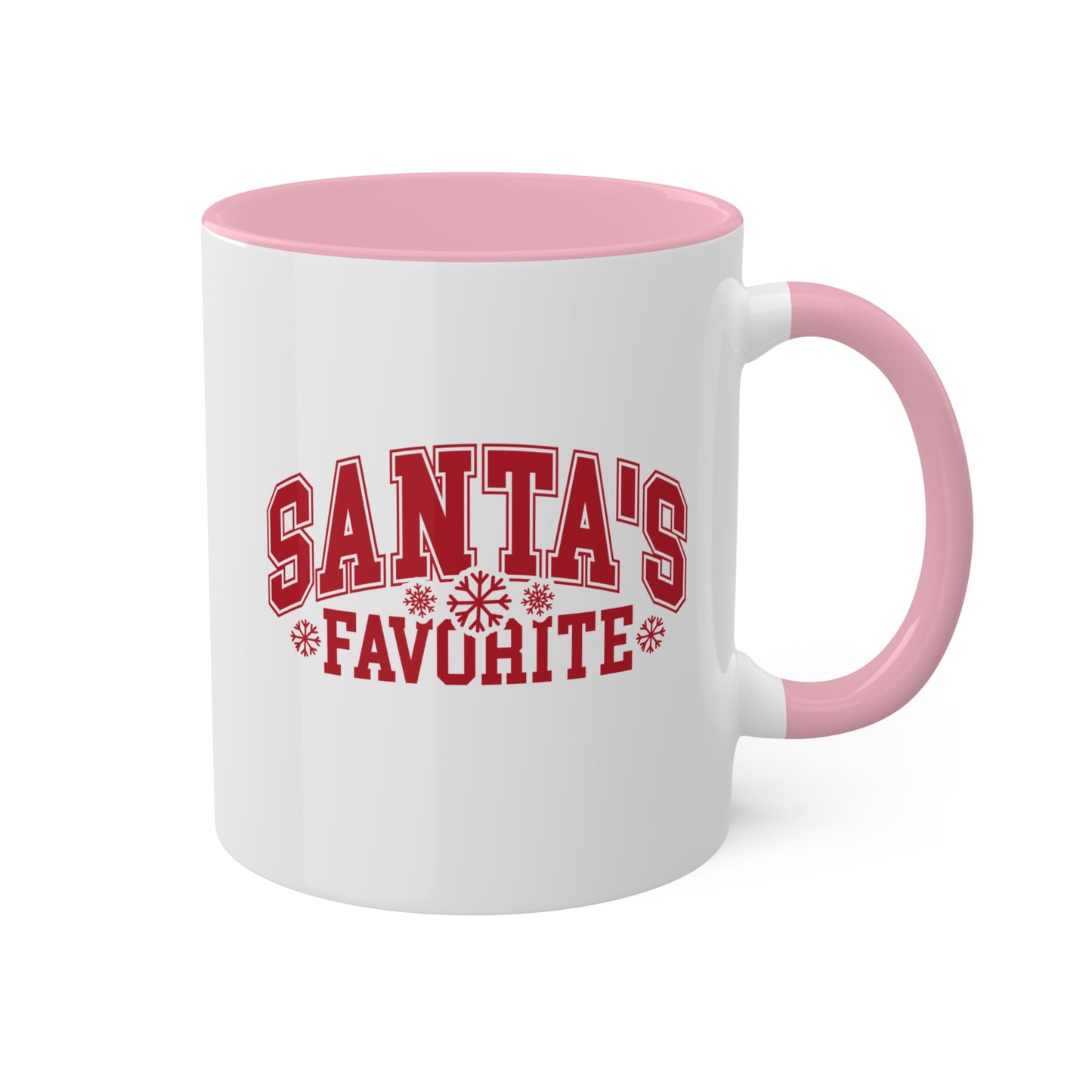 Taza de regalo navideña de 11 oz con el favorito de Santa