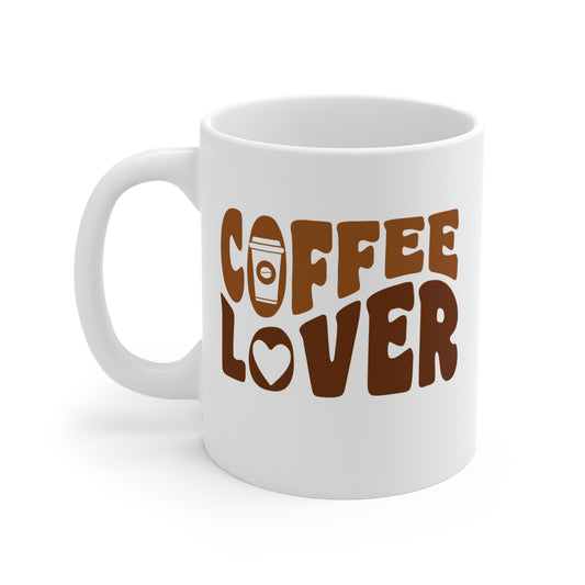 Cute Coffee Lover Mug 11 oz Retro Style Cute