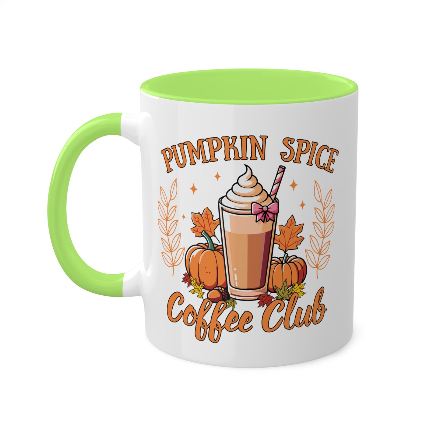 Pumpkin Spice Coffee Club - 11oz Colorful Fall Mug