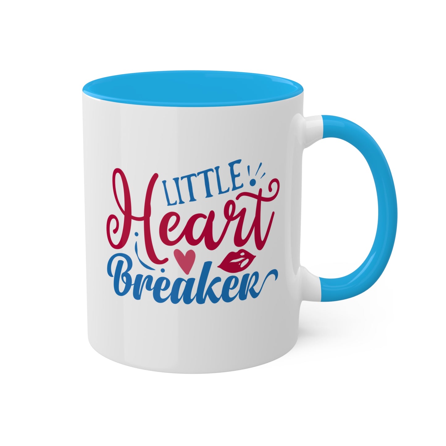 Little Heart Breaker - Taza colorida de 11 oz para el Día de San Valentín