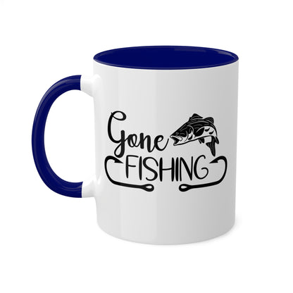 Gone Fishing - 11oz Colorful Fun Gift Mug