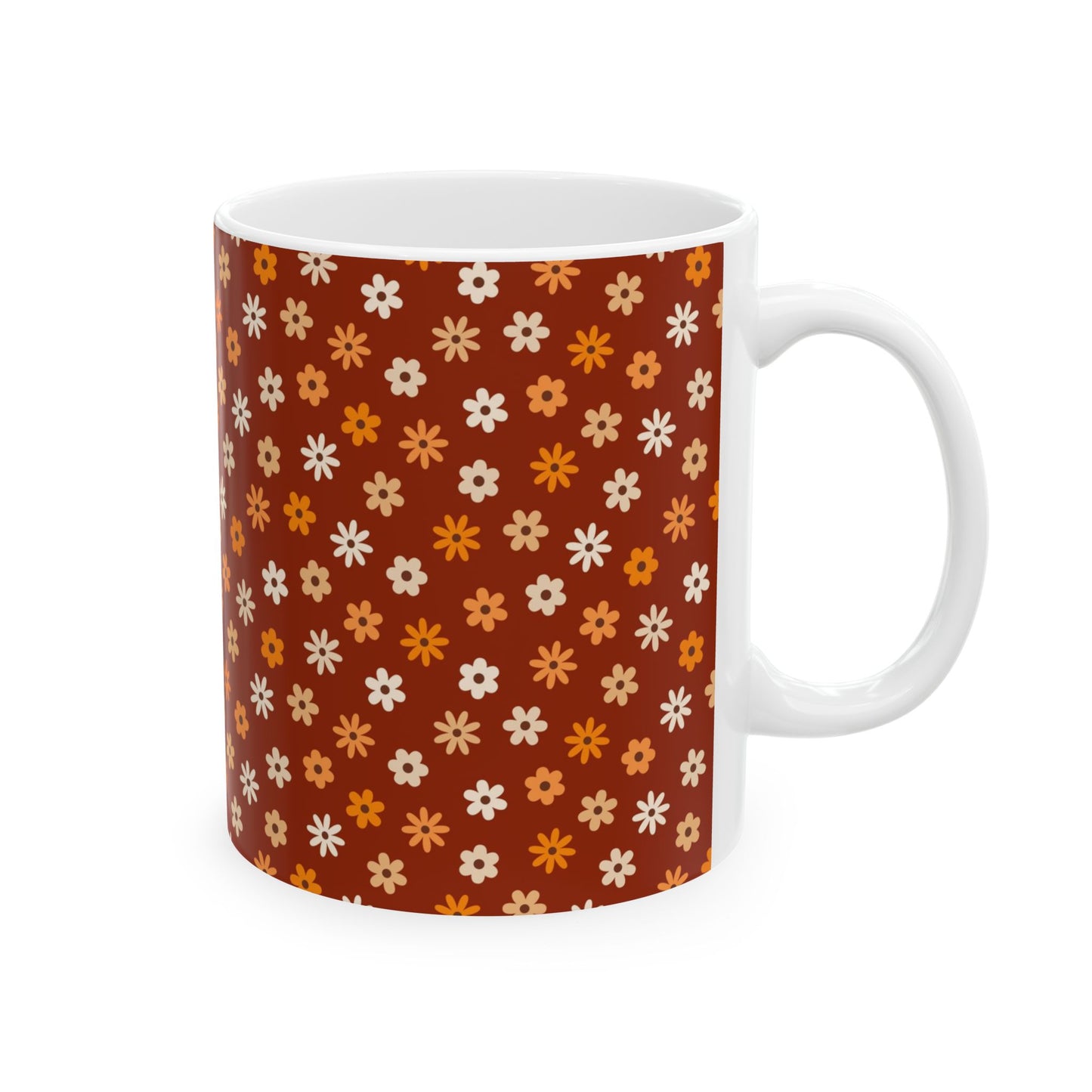 Fall Pattern Thanksgiving Coffee Gift Mug (11oz, 15oz)