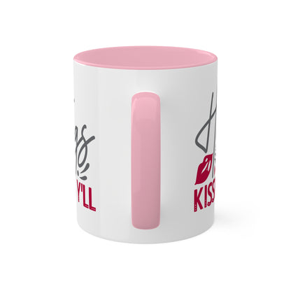 Hugs & Kisses Y'll - 11oz Colorful Valentine's Day Mug