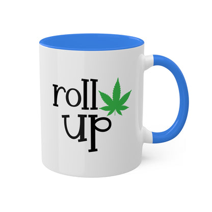 Roll Up Coffee Mug Gift - 11oz Colorful Mug