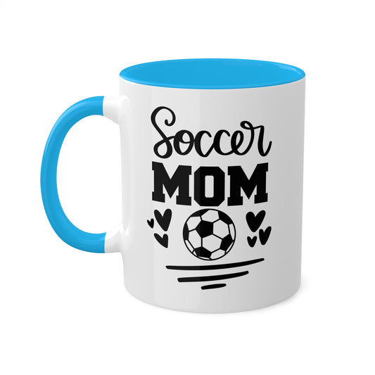 SOCCER MOM - 11oz Colorful Cute Soccer-Inspired Mug