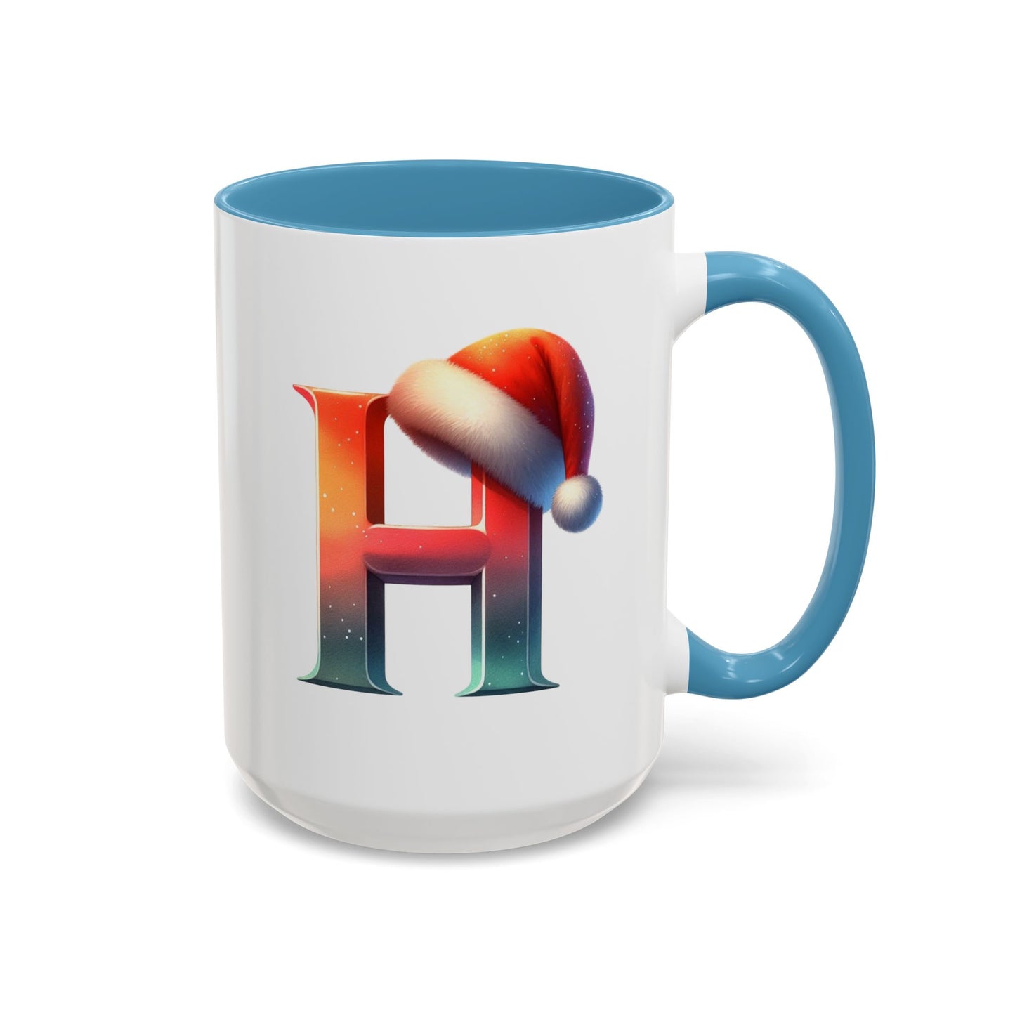 "H" Christmas Alphabet Letter - Holiday Gift Mug (11, 15oz)