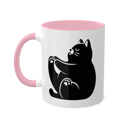 Peaceful Yoga Cat - 11oz Coffee Mug