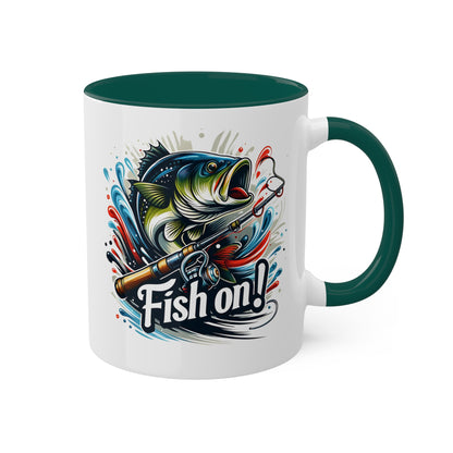 Fish On! - 11oz Colorful Fun Gift Mug