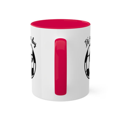 It's Game Day - 11oz Colorful Soccer Mugs