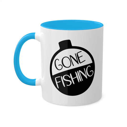 Gone Fishing - 11oz Colorful & Funny Ceramic Mug