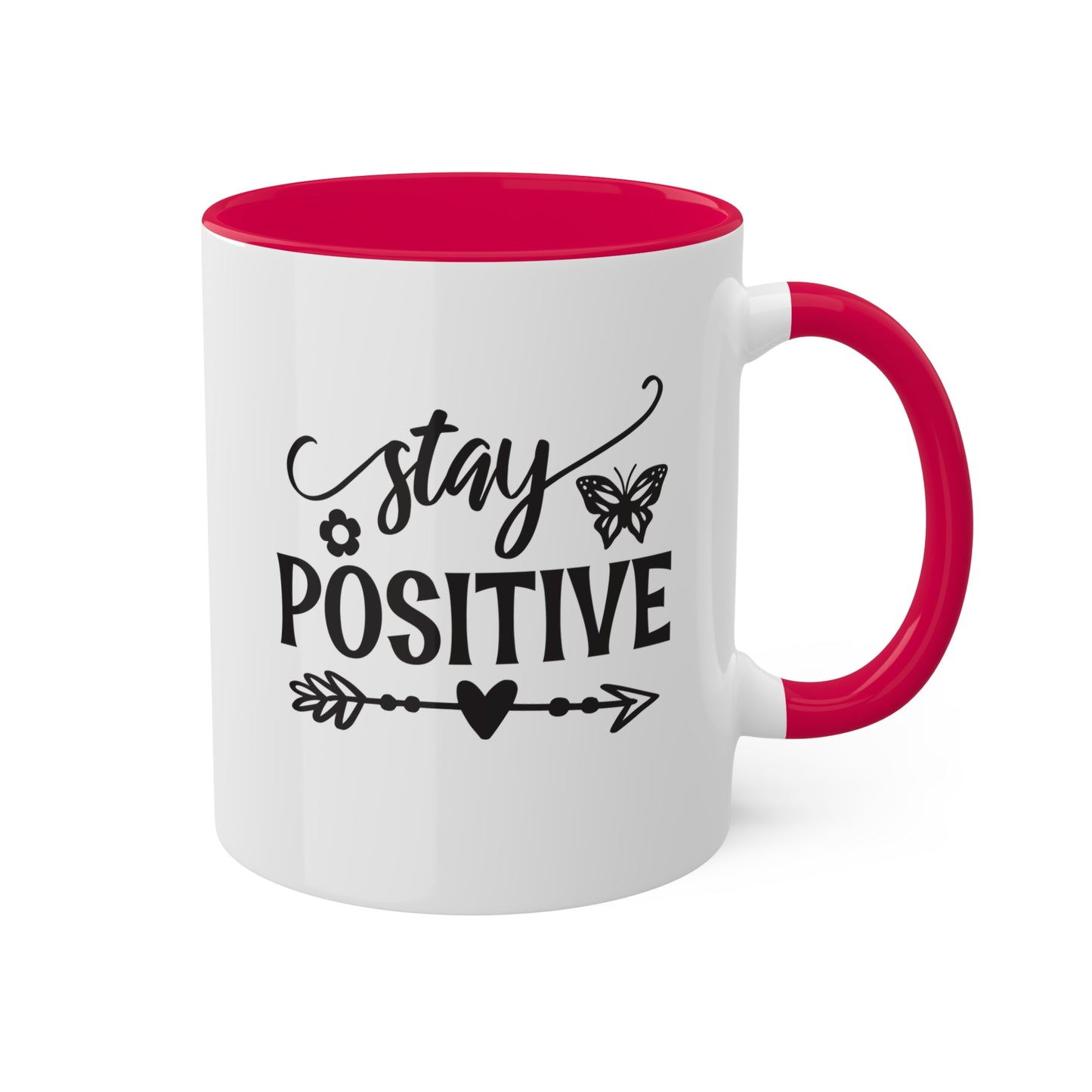 Stay Positive - 11 oz Colorful Mental Health Awareness Coffee Mug