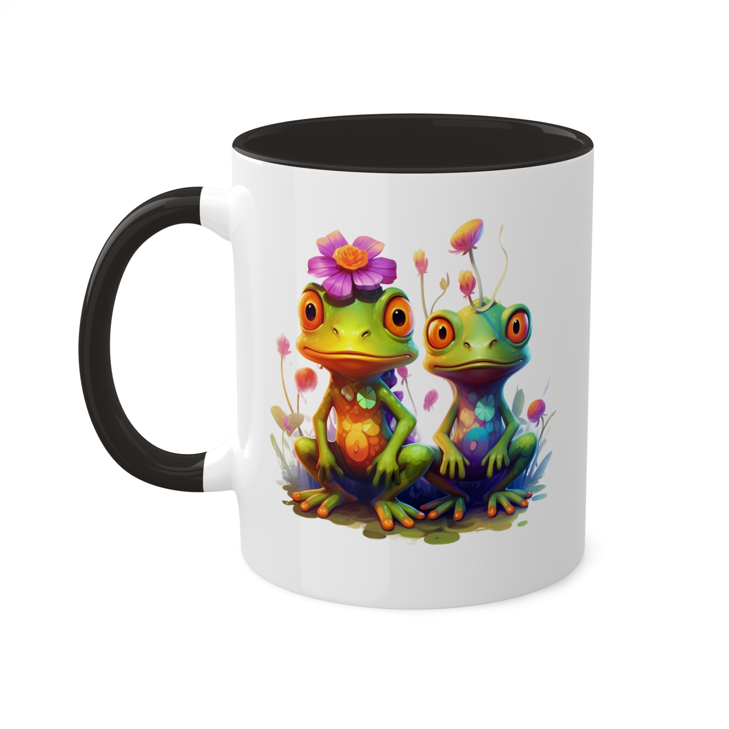 Two Adorable Little Frogs - 11oz Colorful Coffee Mug