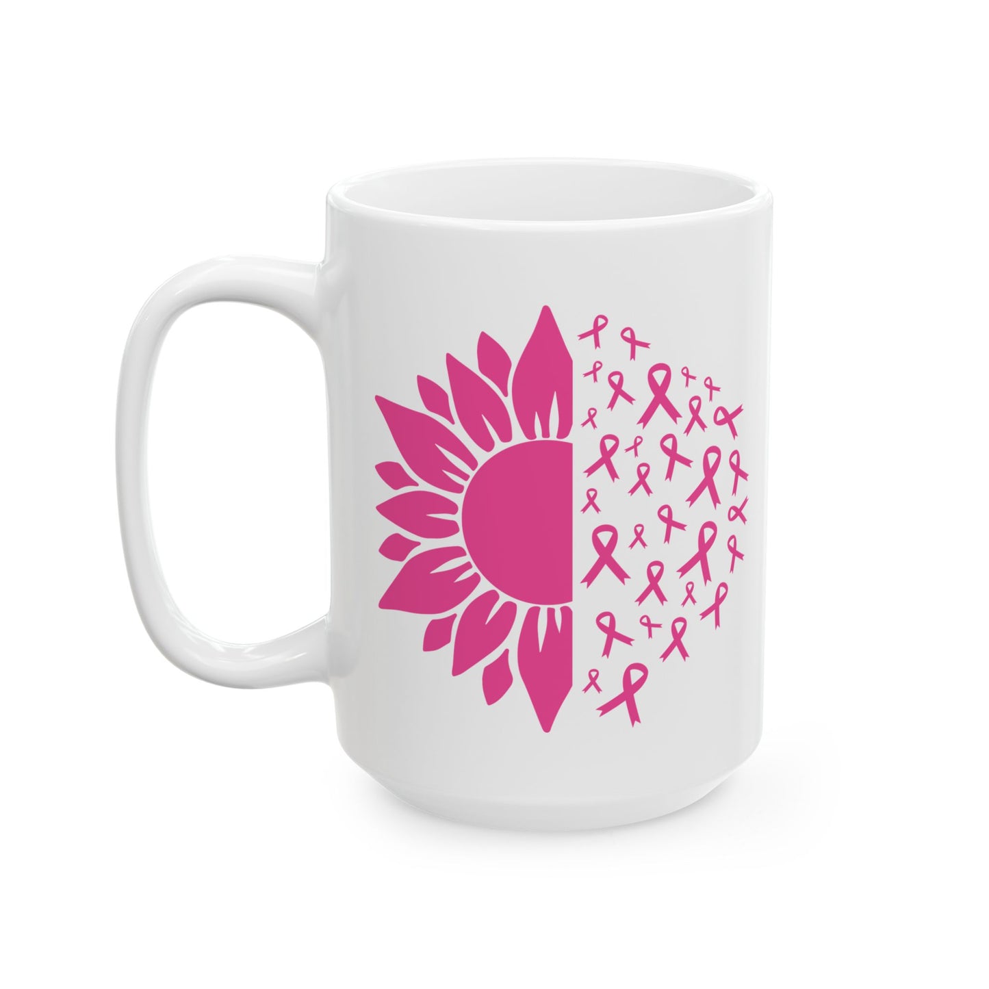 Pink Flower - Breast Cancer Awareness Coffee Mug (11oz, 15oz)