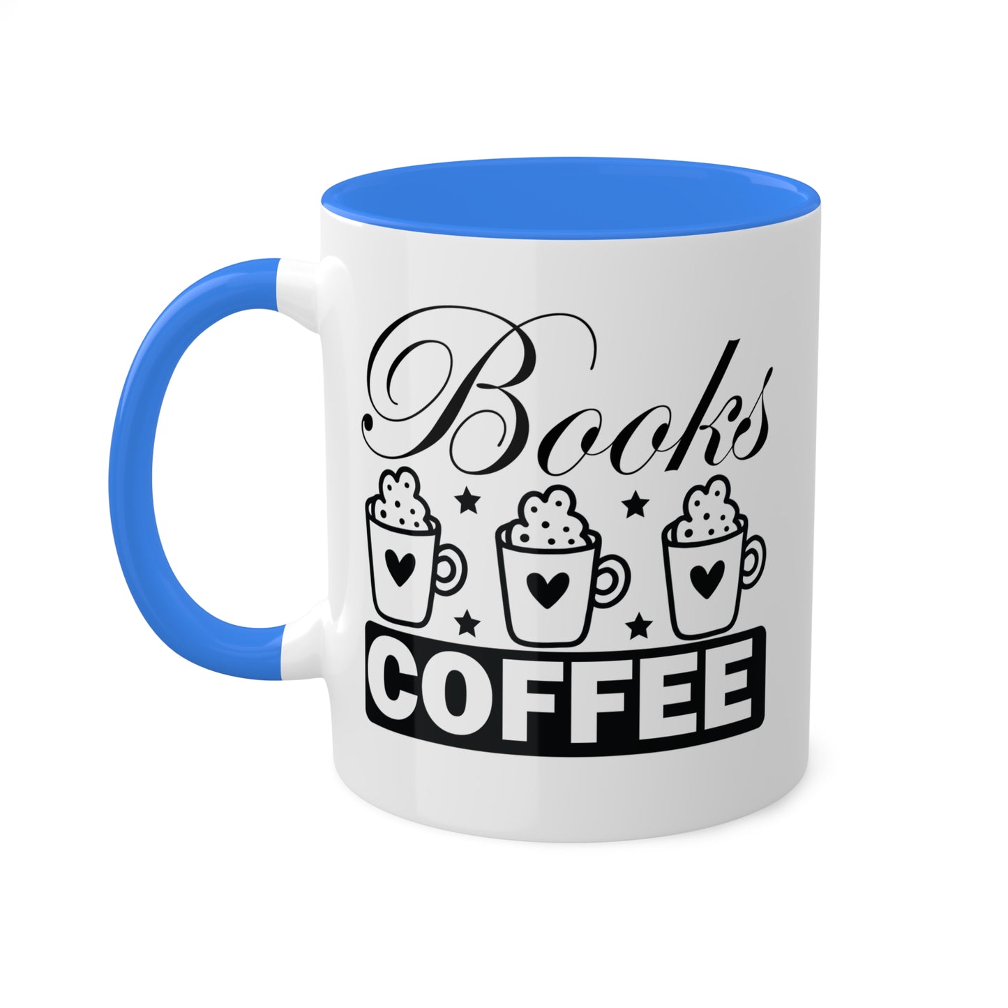 Books & Coffee Please - 11oz Colorful Mug