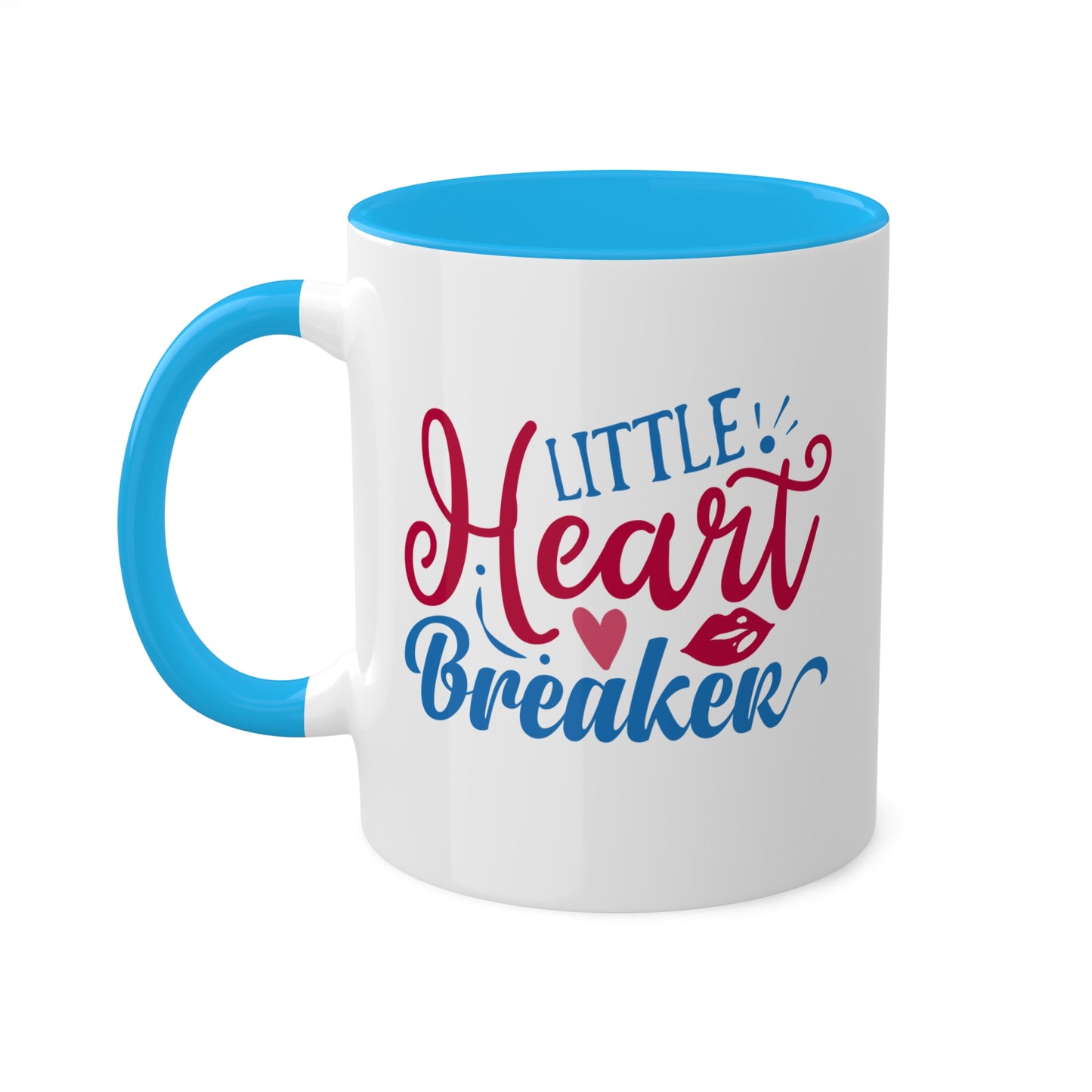 Little Heart Breaker - Taza colorida de 11 oz para el Día de San Valentín