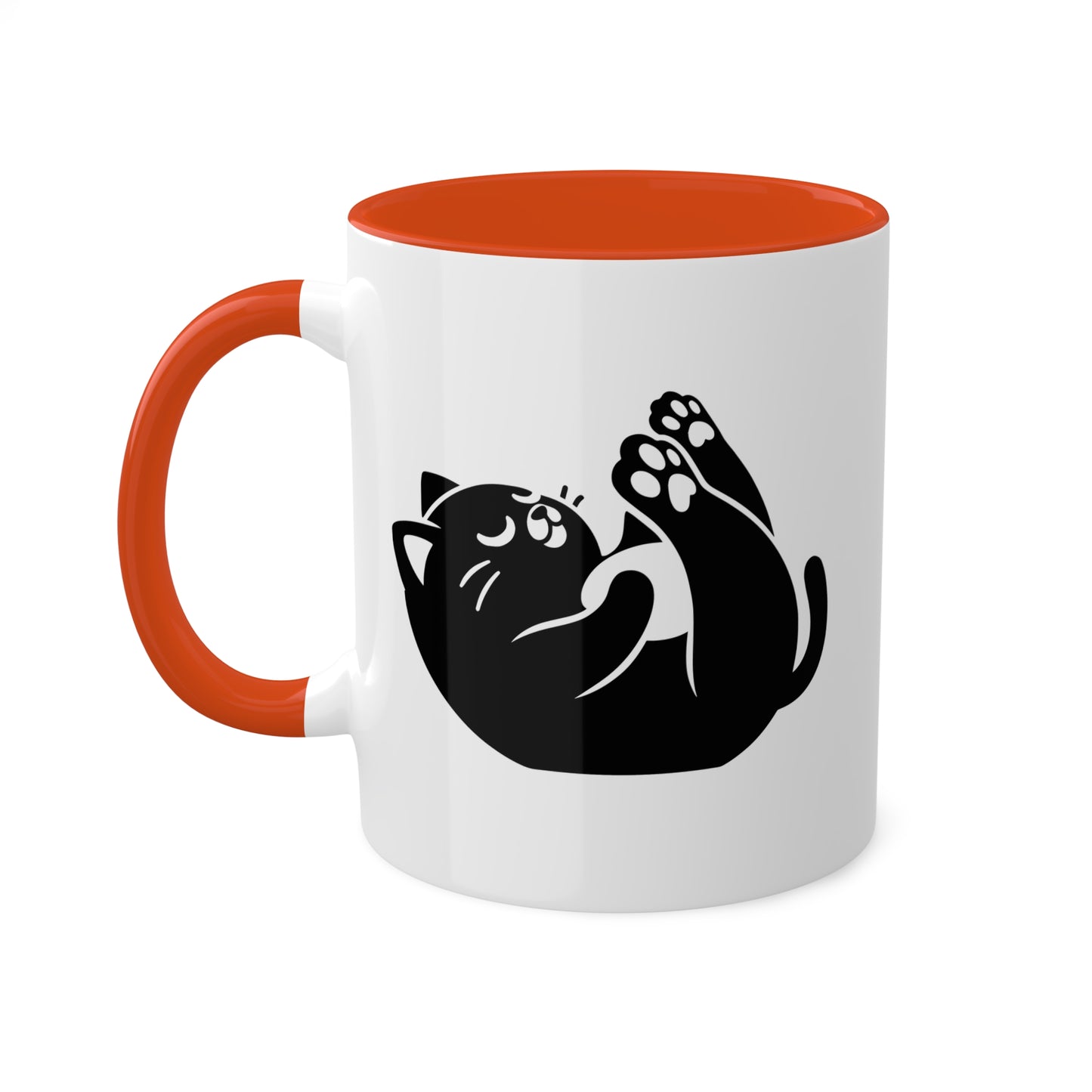 Cute Yoga Kitten Stretching - 11oz Colorful Mug