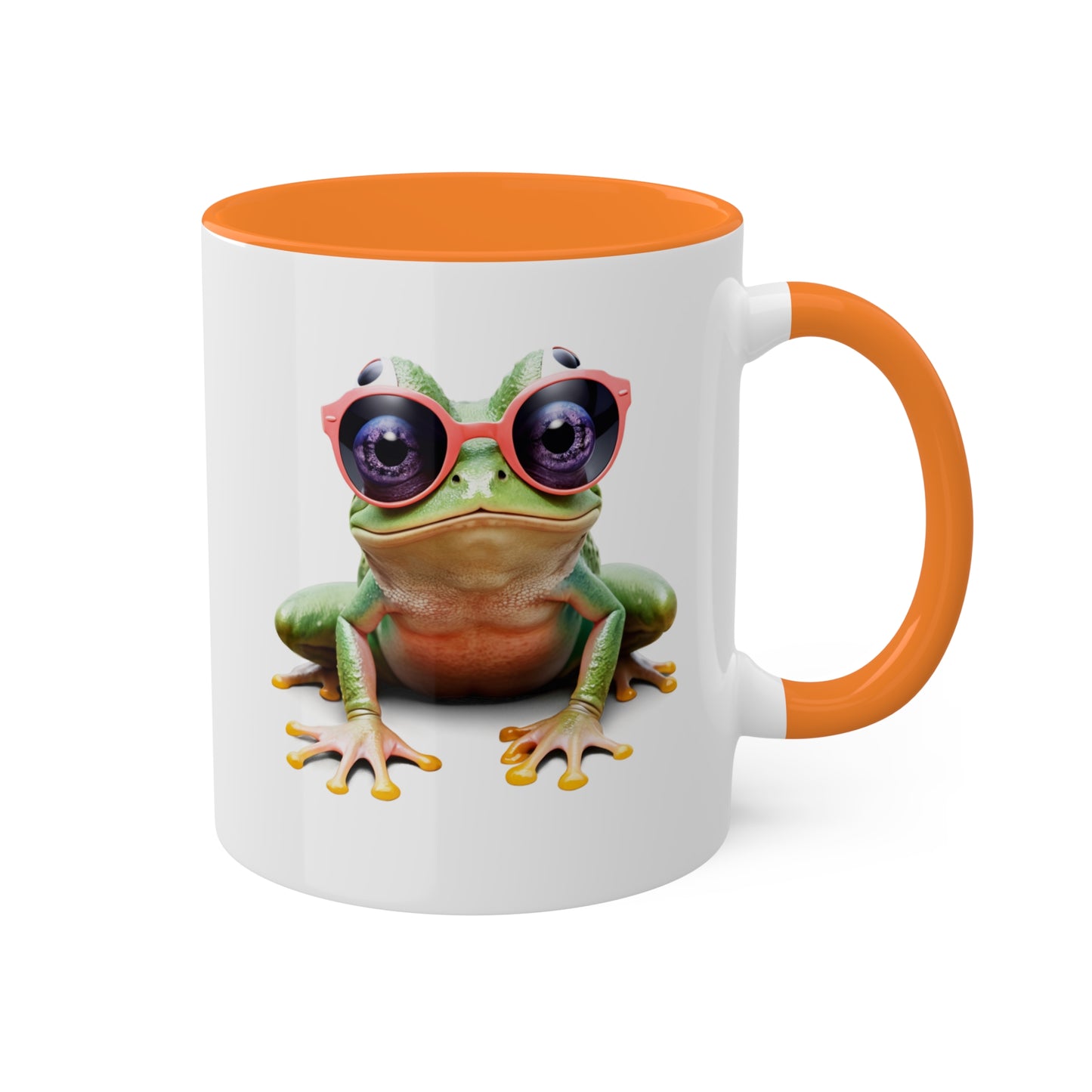 Cute & Funny Little Frog With Sunglasses - 11oz Colorful & Funny Mug