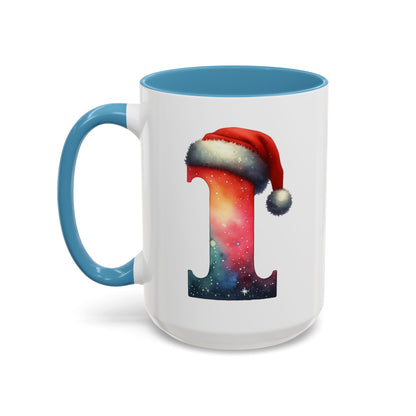 "I" Christmas Alphabet Letter - Holiday Gift Mug (11, 15oz)