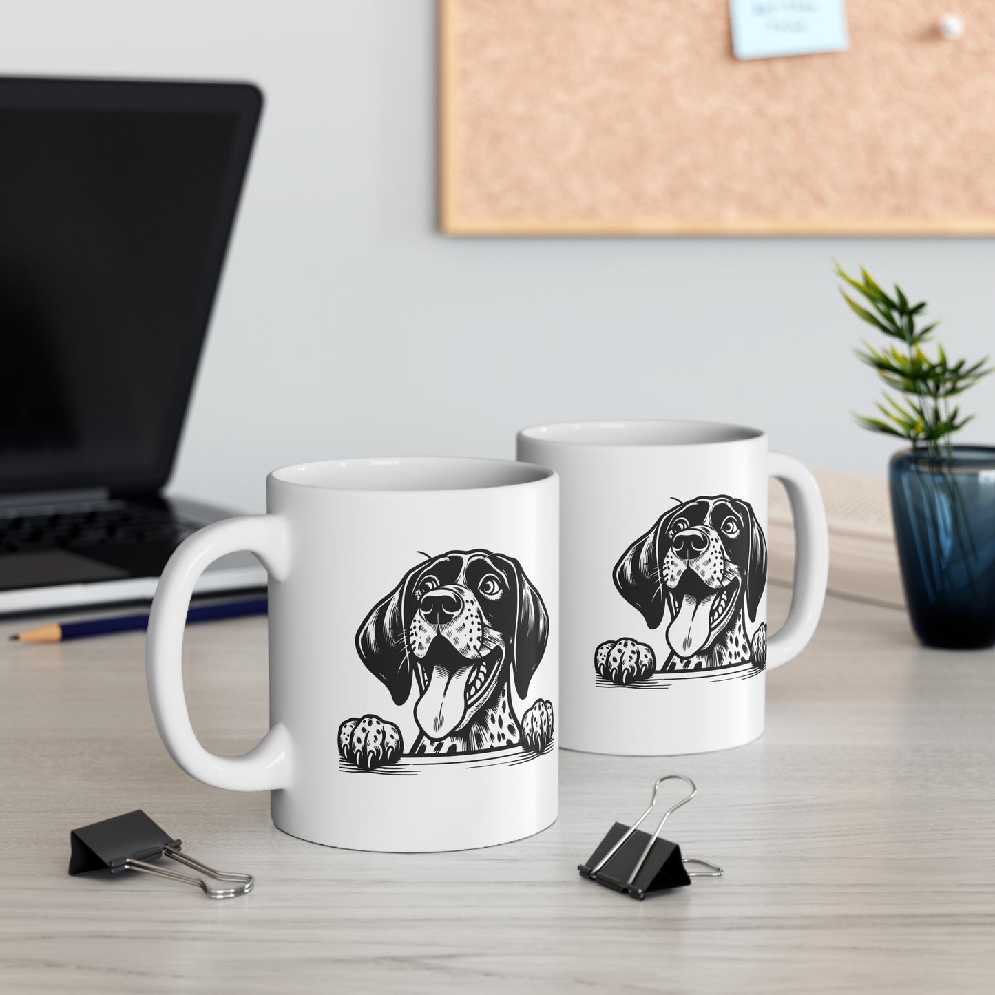 Braco alemán de pelo corto - Taza de cerámica de 11 oz