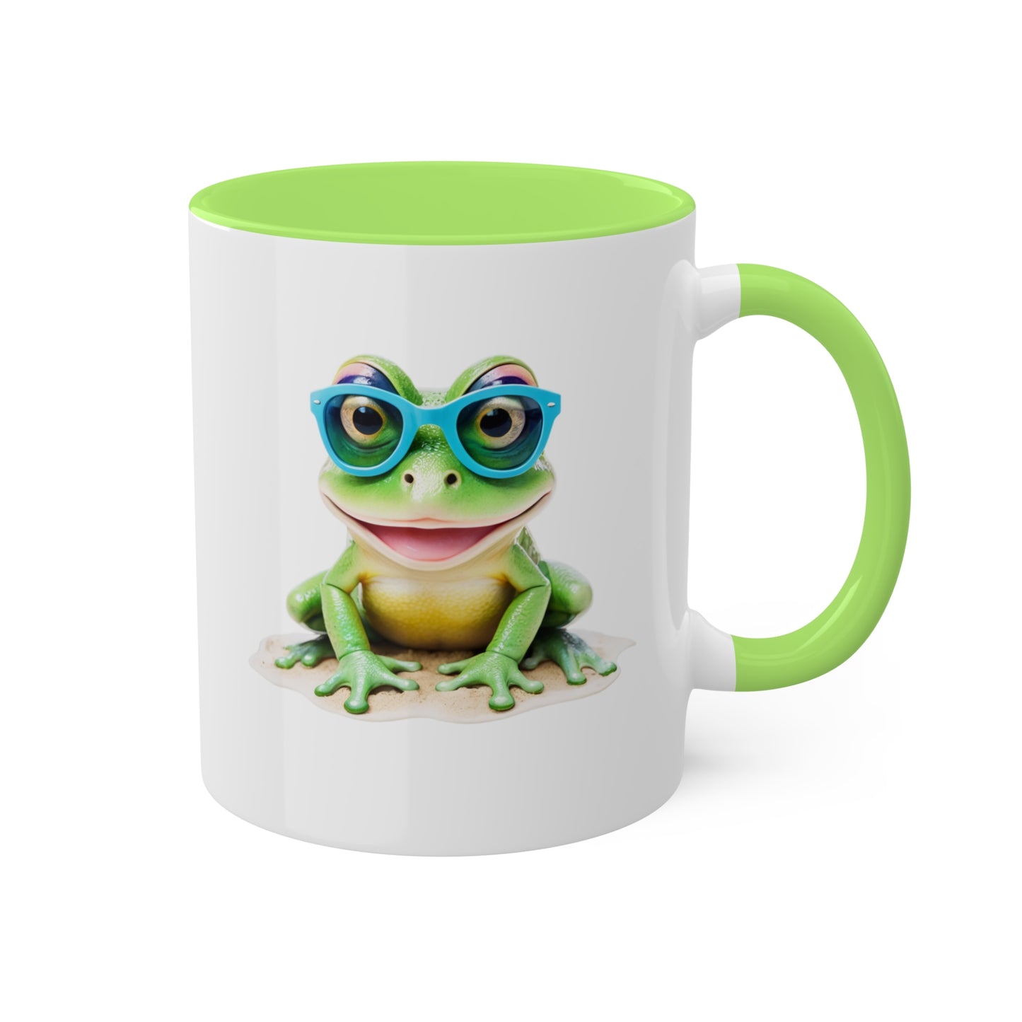 Cute Little Frog With Glasses - 11oz Colorful & Funny Mug