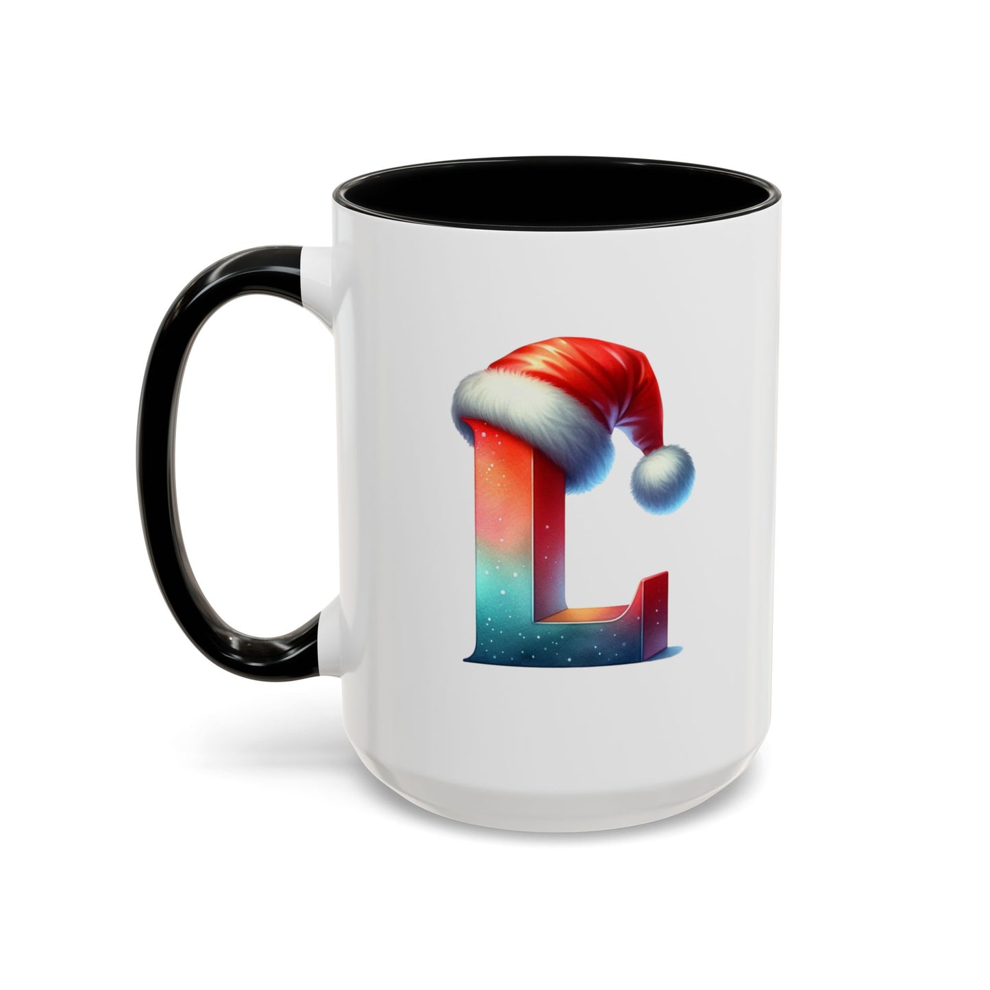 "L" Christmas Alphabet Letter - Holiday Gift Mug (11, 15oz)