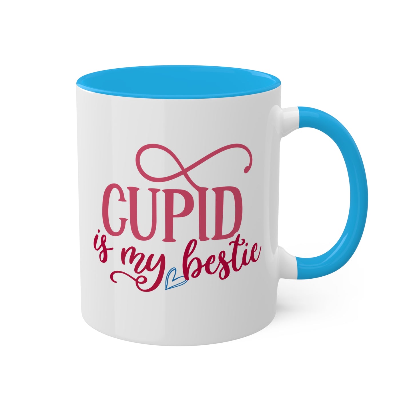 Cupid Is My Bestie - 11oz Colorful Valentine's Day Mug