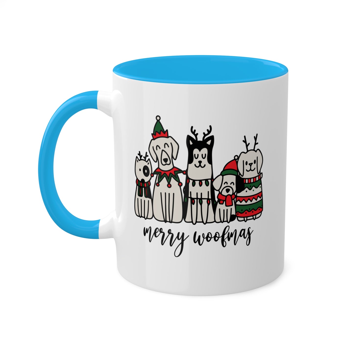 Merry Woofmas - 11 oz Christmas Dogs Gift Mug