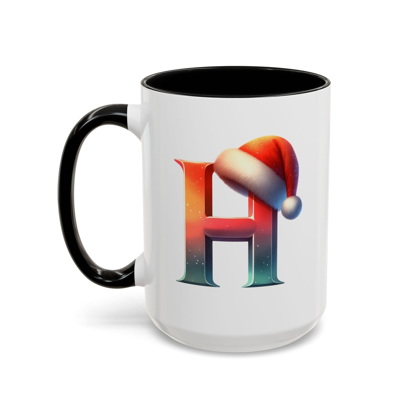 "H" Christmas Alphabet Letter - Holiday Gift Mug (11, 15oz)