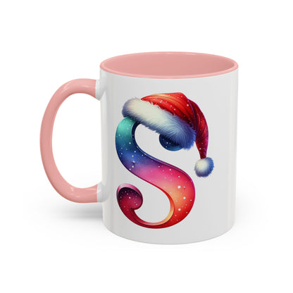 Taza con la letra "S" del alfabeto navideño (11, 15 oz)