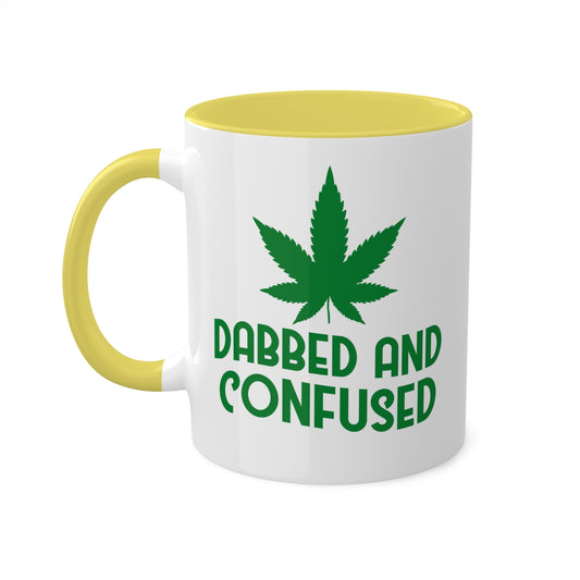 Dabbed and Confused Coffee Mug Gift - 11oz Colorful Mug