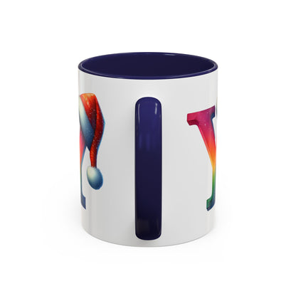 "Y" Christmas Alphabet Letter - Holiday Gift Mug (11, 15oz)