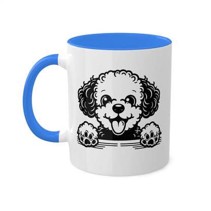 Taza de café con cara de perro caniche toy - 11 oz