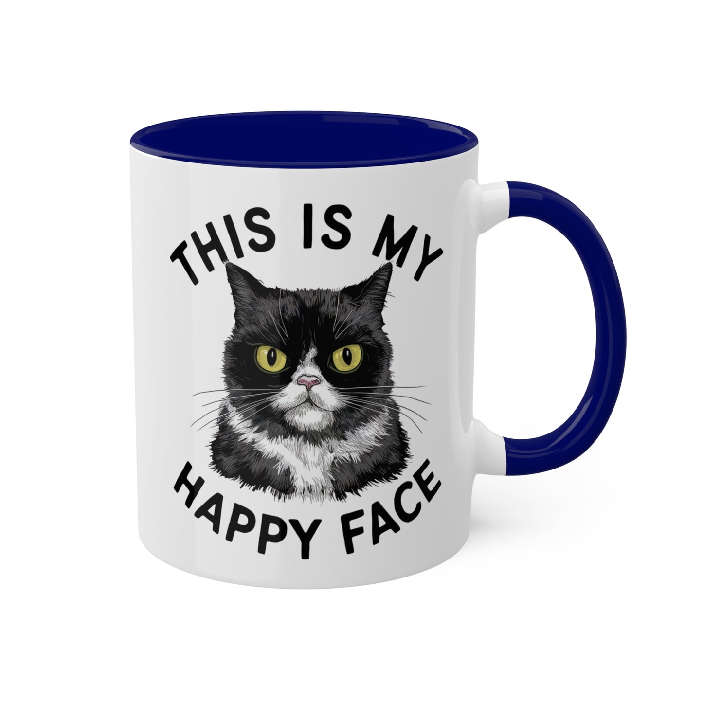 This Is My Happy Face - 11 oz Colorful Coffee Mug