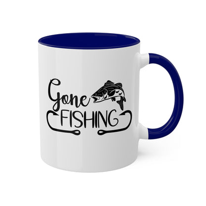 Gone Fishing - 11oz Colorful Fun Gift Mug