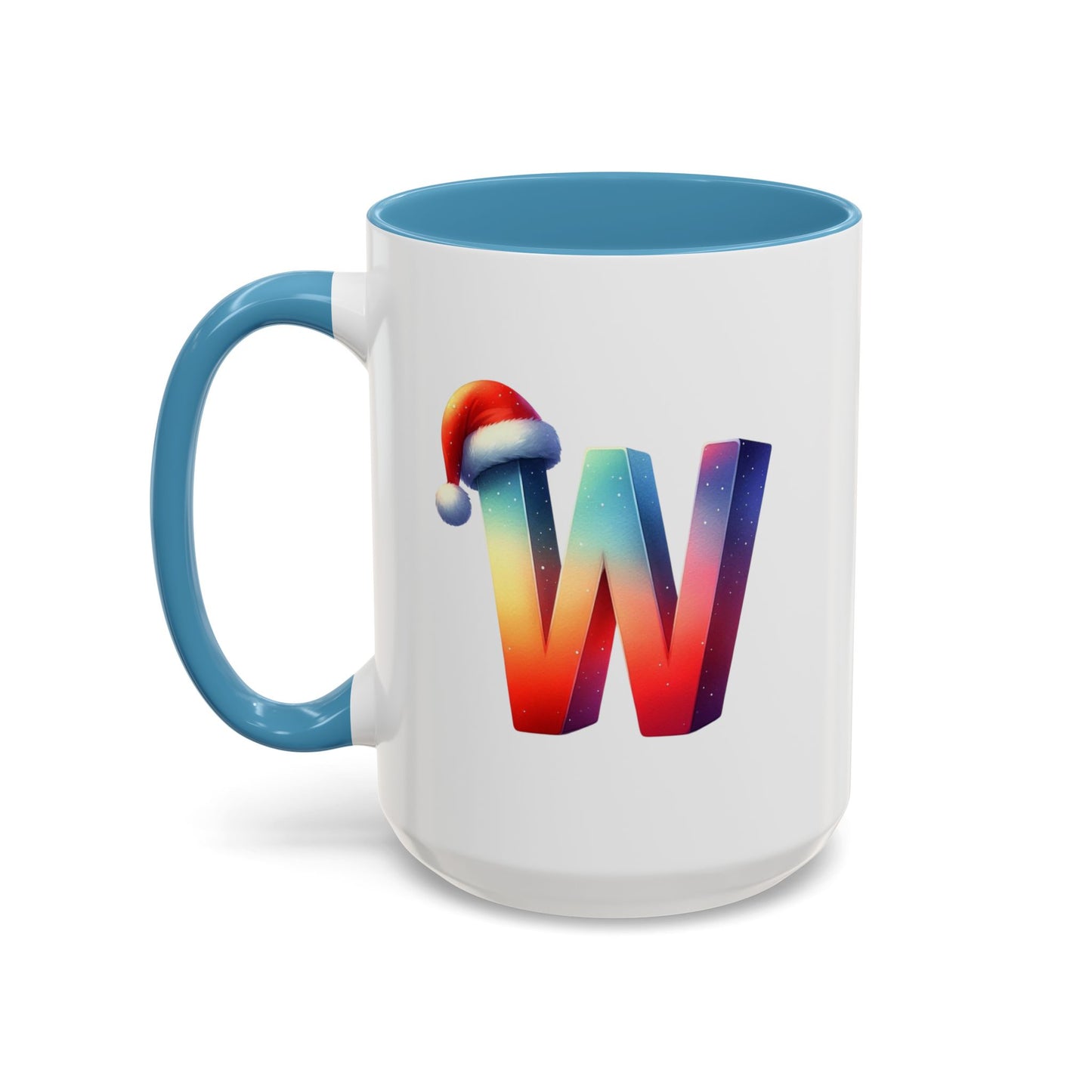 Taza con la letra "W" del alfabeto navideño (11, 15 oz)