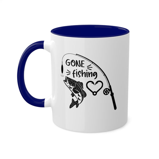 Gone Fishing - 11oz Colorful & Fun Mug