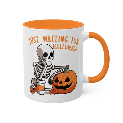 Just Waiting For Halloween - 11oz Colorful Halloween Mug