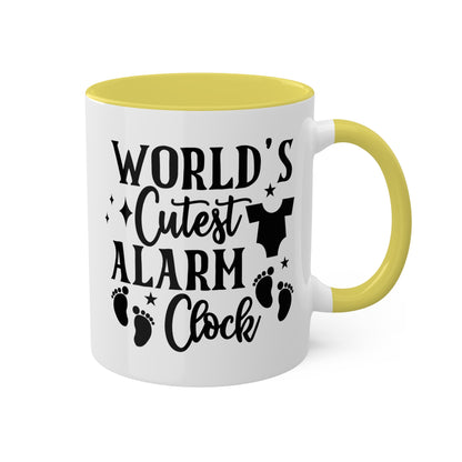 World's Cutest Alarm Clock - 11 oz Colorful Coffee Mug