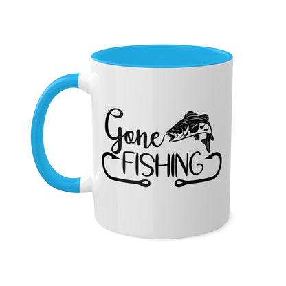 Gone Fishing - 11oz Colorful Fun Gift Mug