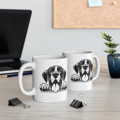 Gran danés - Taza de cerámica de 11 oz - Regalo perfecto para los amantes de los perros