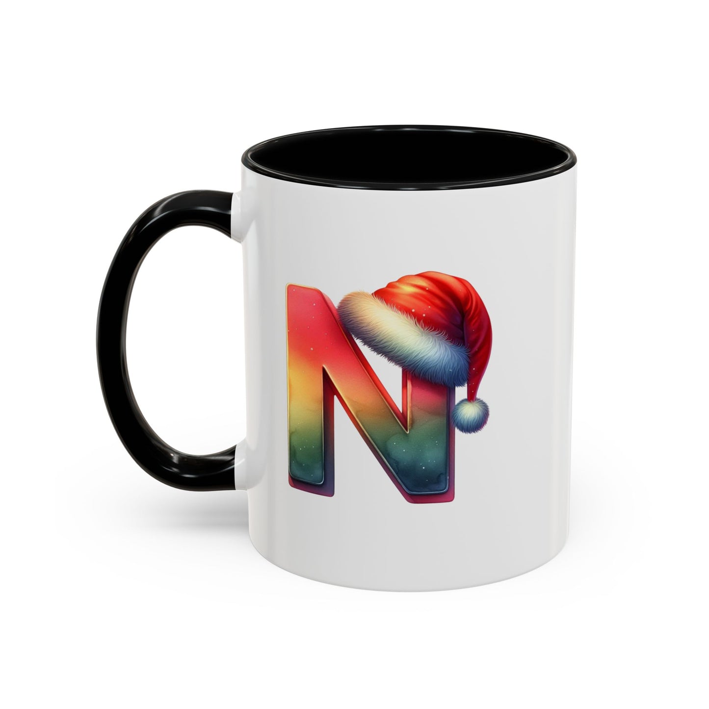 Taza con la letra "N" del alfabeto navideño (11, 15 oz)